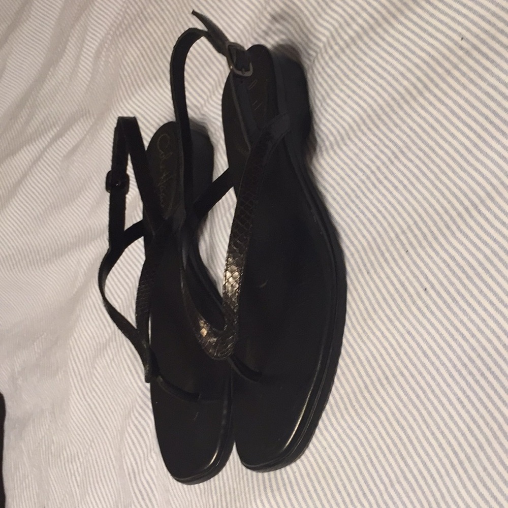 Cole Haan Black leather sandals - Picture 2 of 4